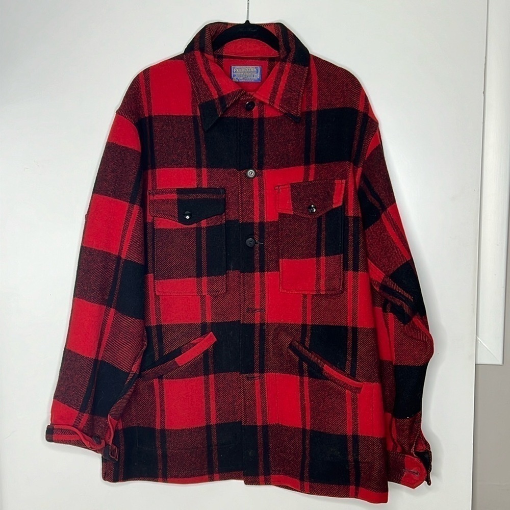 Pendleton Sz M Vintage Men’s 100% Pure Virgin Wool Shirt Jacket Made in USA